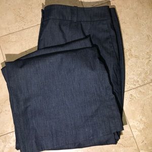 AnnTaylor Loft Size 14 Wide Leg Denim Dress Pants